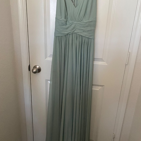Sage Green Long Dress - Picture 4 of 5